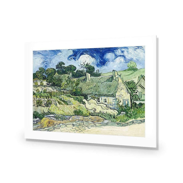Thatched Cottages At Cordeville By Van Gogh Wall Art