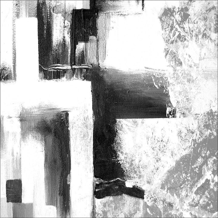 Darkness and Light, Black and White (square) Wall Art