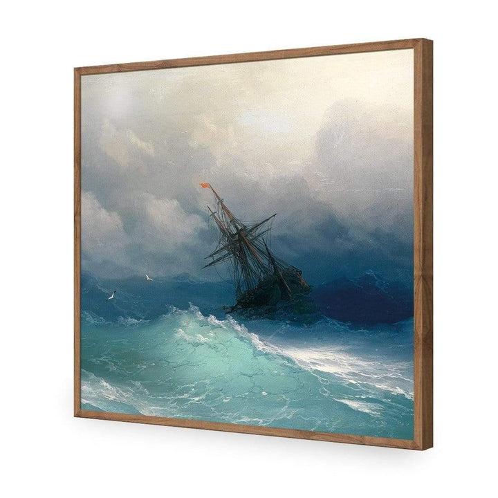 Caught in a Storm (square) By Ivan Aivazovsky Wall Art