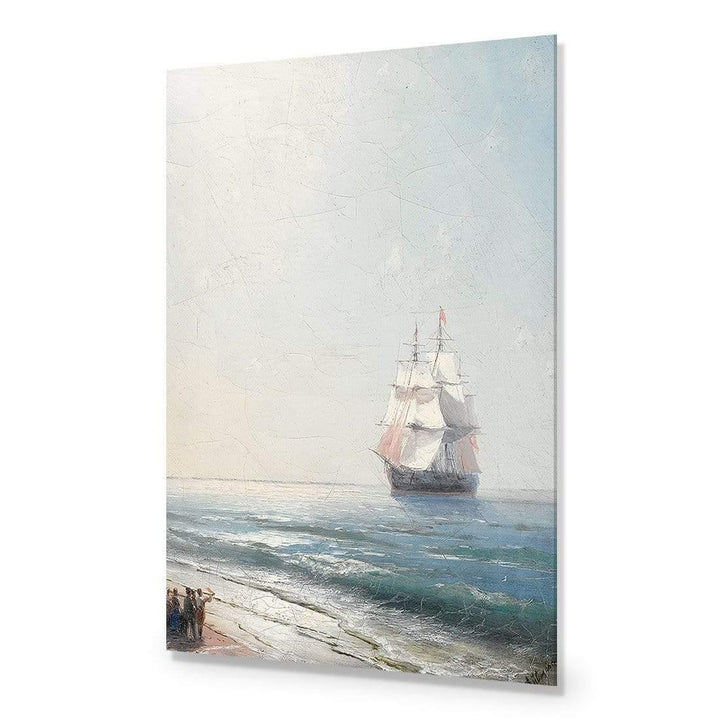 Ship Approaching By Ivan Aivazovsky Wall Art