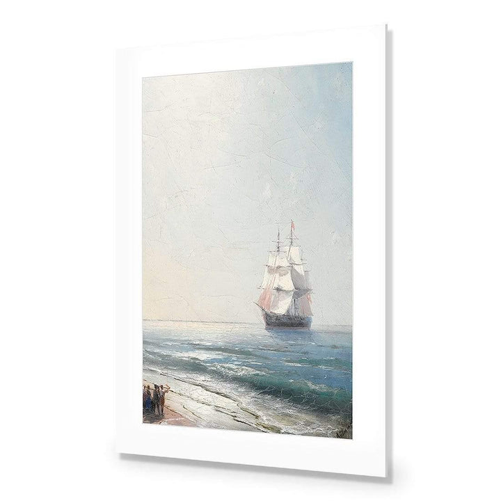 Ship Approaching By Ivan Aivazovsky Wall Art
