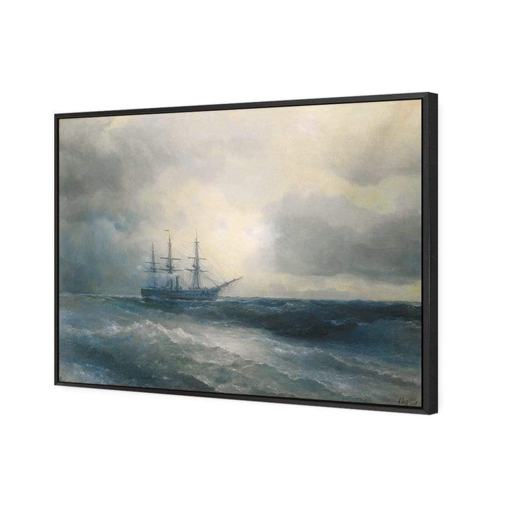 Steamship on Dark Seas By Ivan Aivazovsky Wall Art