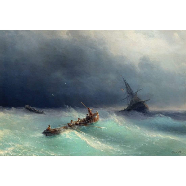 Ocean's Fury By Ivan Aivazovsky Wall Art
