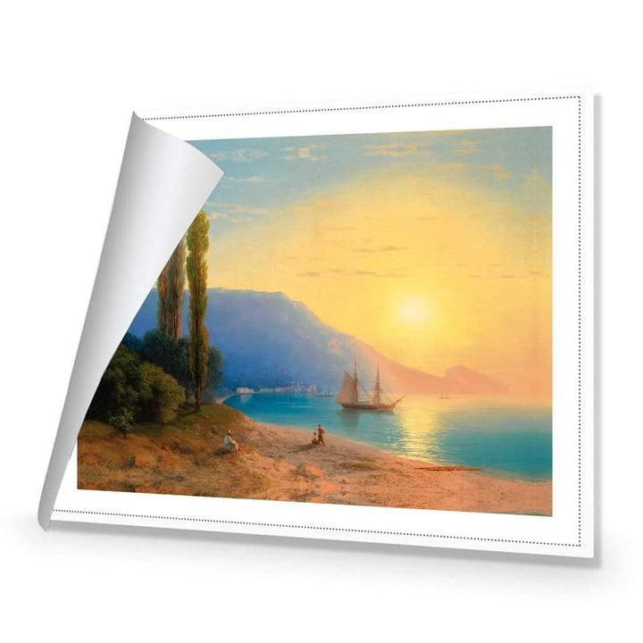 Sunset Harbour By Ivan Aivazovsky Wall Art