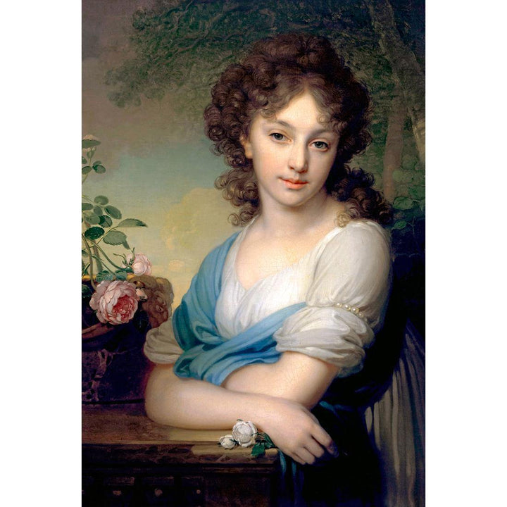 Portrait of Elena Alexandrovna Naryshkina By Vladimir Borovikovskiy Wall Art