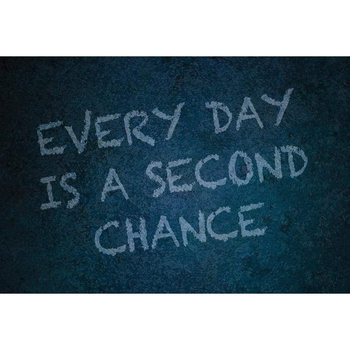 Every Day is a Second Chance, Blue Wall Art
