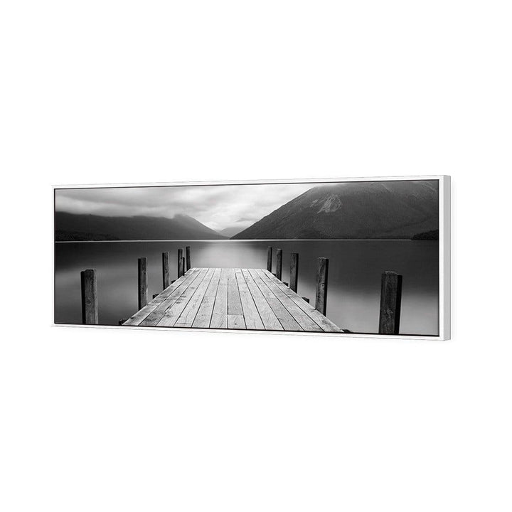 Tranquil Jetty, Black and White (long) Wall Art