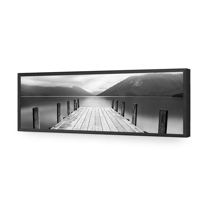 Tranquil Jetty, Black and White (long) Wall Art