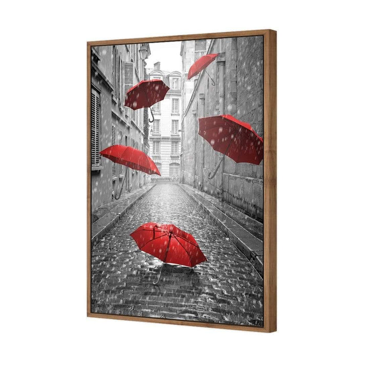 Raining Umbrellas Wall Art