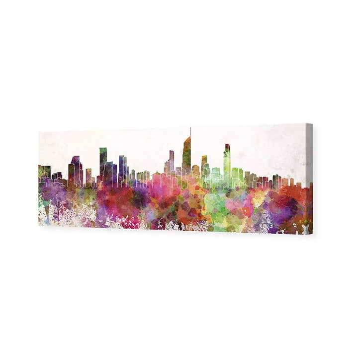 Gold Coast Skyline Watercolour (long) Wall Art