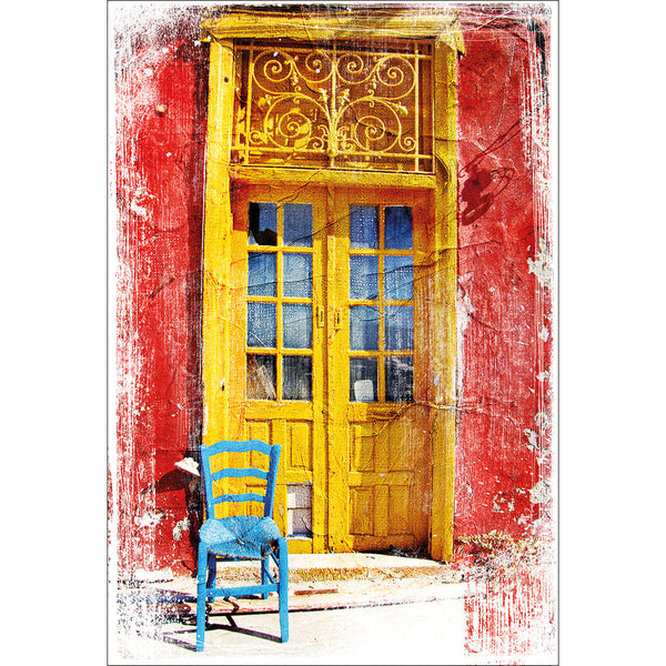 Painted Greek Door