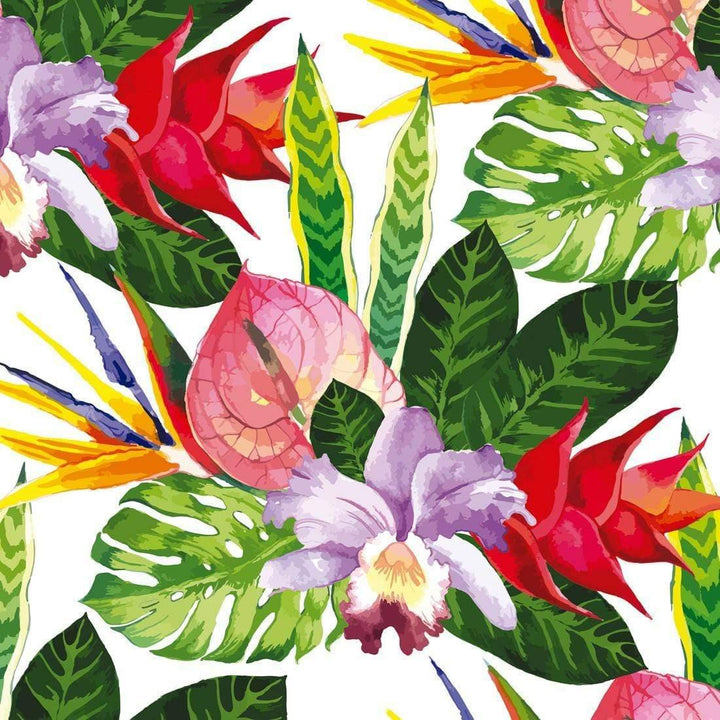 Tropical Bouquet (square) Wall Art