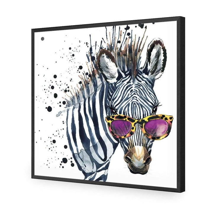 Cool Zebra (square) Wall Art