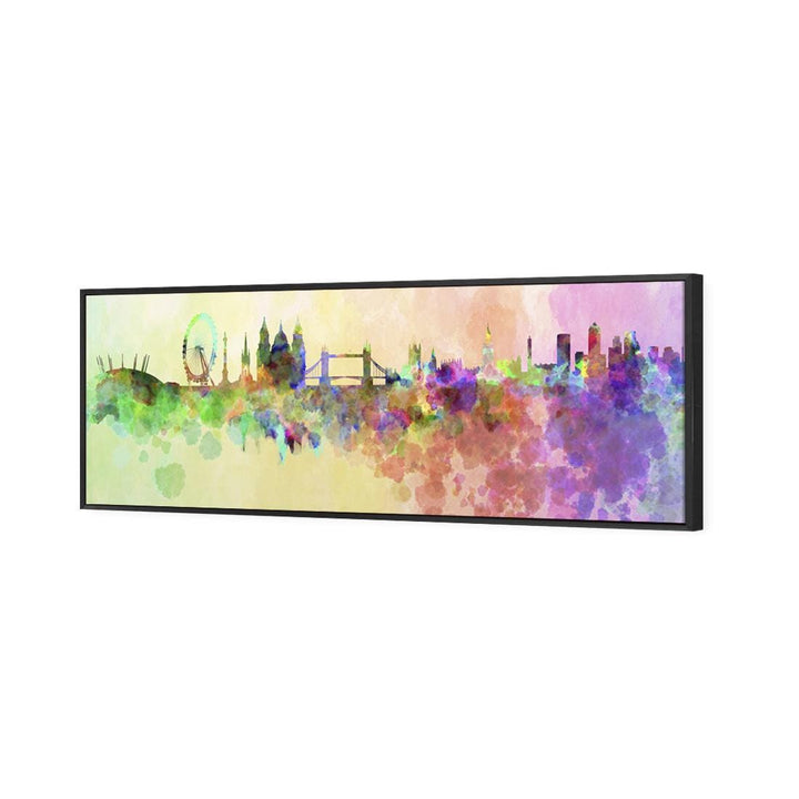 London Skyline, Watercolour (long) Wall Art