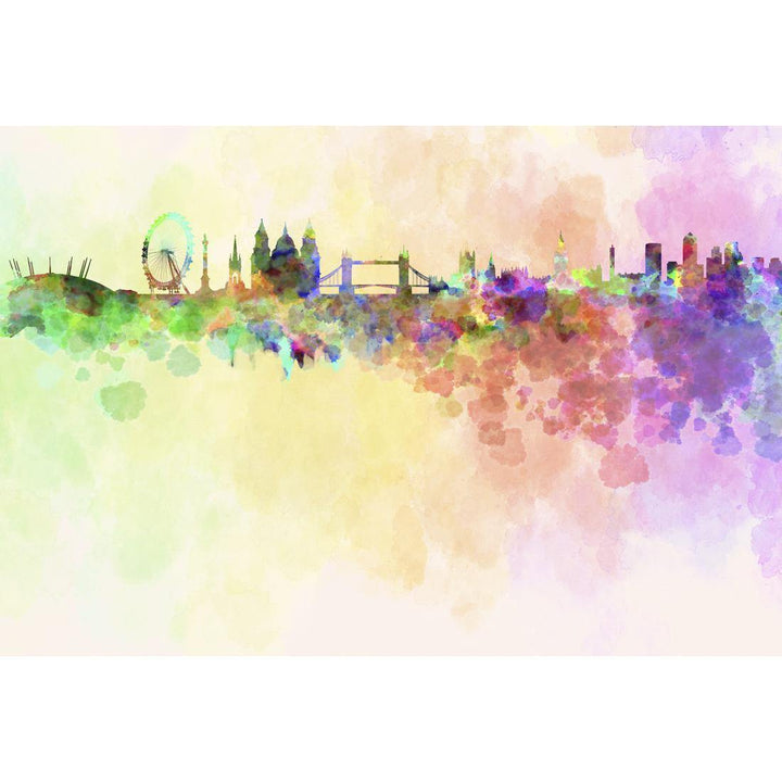 London Skyline, Watercolour Wall Art