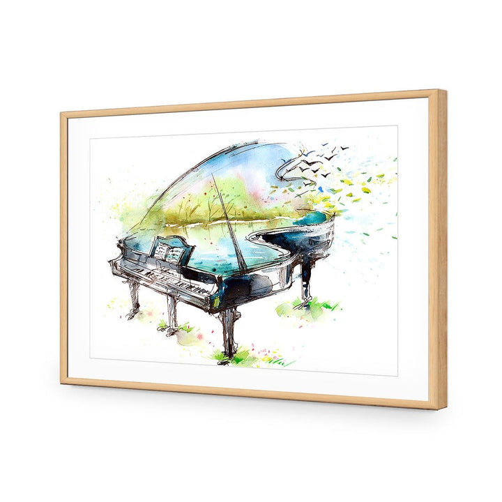 Watercolour Piano Wall Art