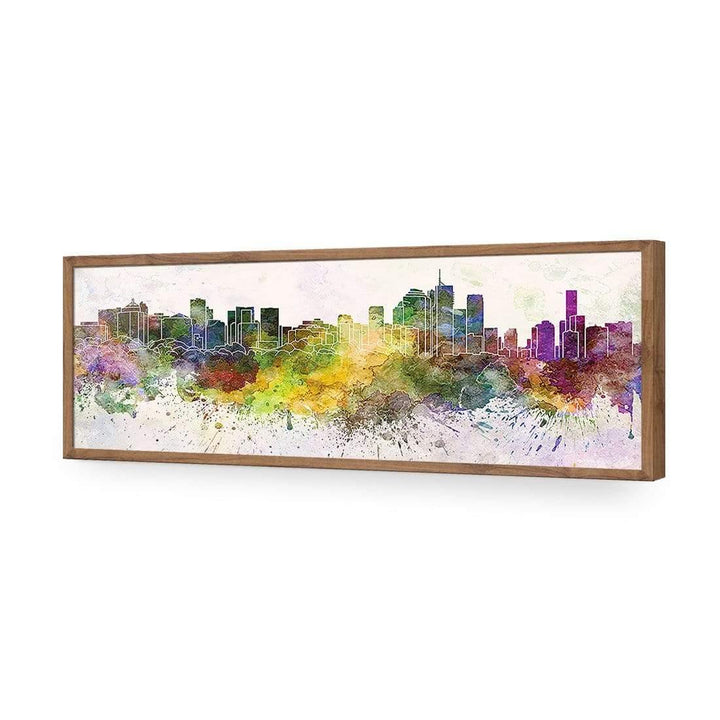 Brisbane Skyline Watercolour (long) Wall Art