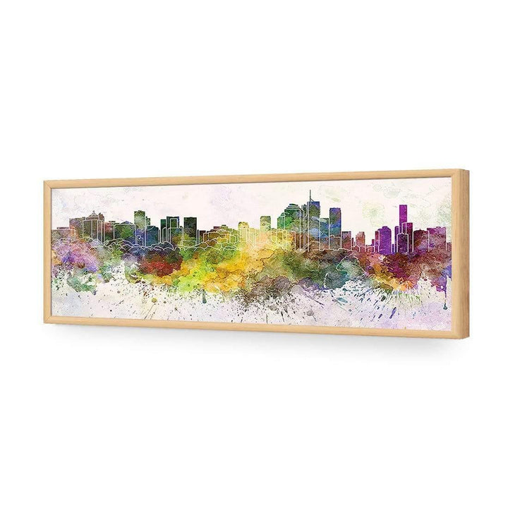 Brisbane Skyline Watercolour (long) Wall Art