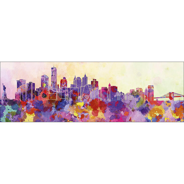 New York Skyline, Watercolour (long)