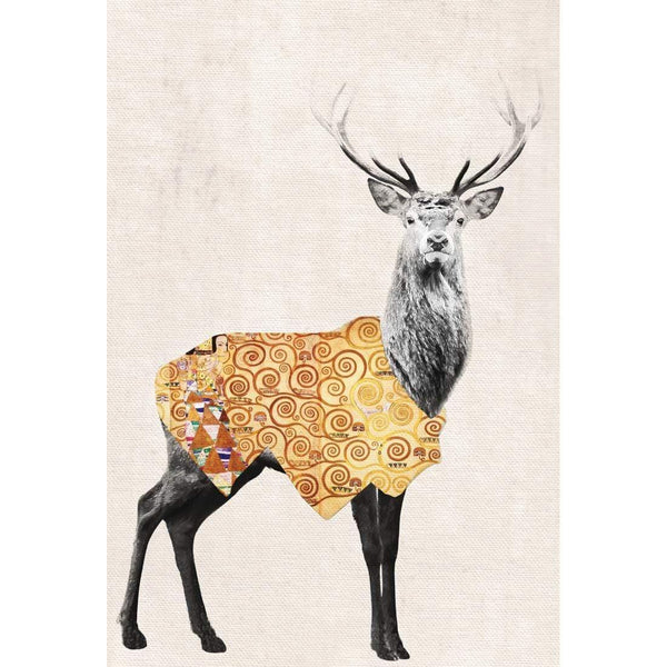 Golden Deer Wall Art