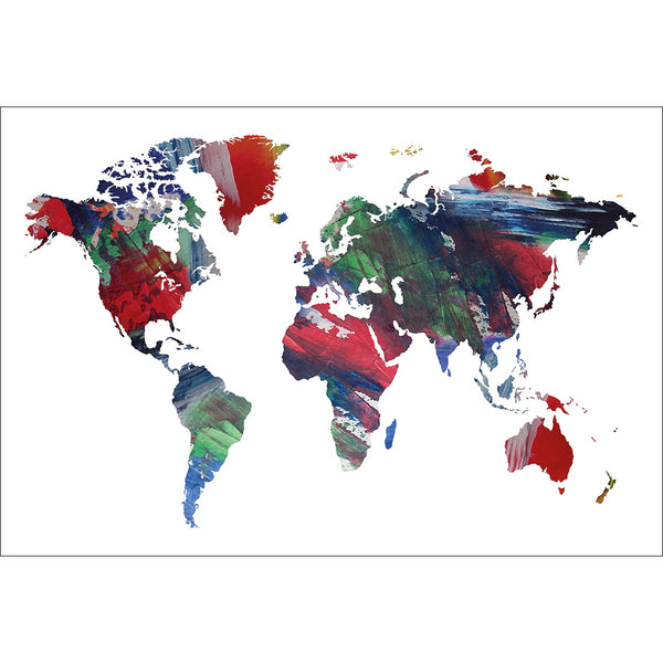 Painted Map of the World