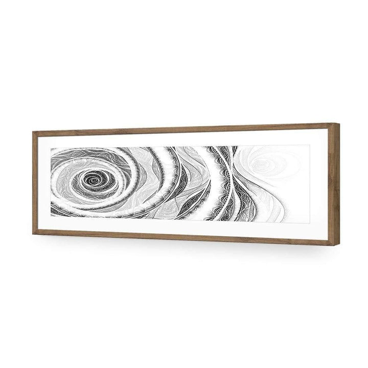 Copper Rose, Black and White (long) Wall Art