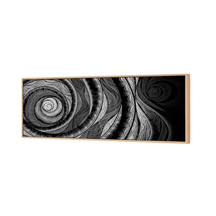 Copper Rose, Inverted Black and White (long) Wall Art
