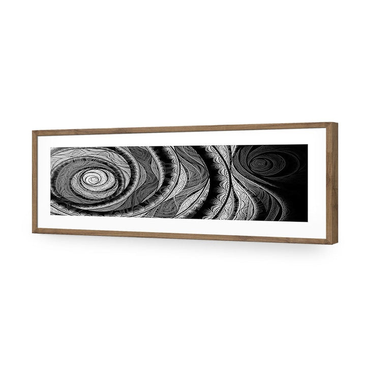 Copper Rose, Inverted Black and White (long) Wall Art