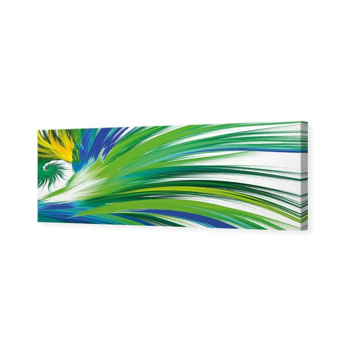 Tail Feathers, Blue (long) Wall Art