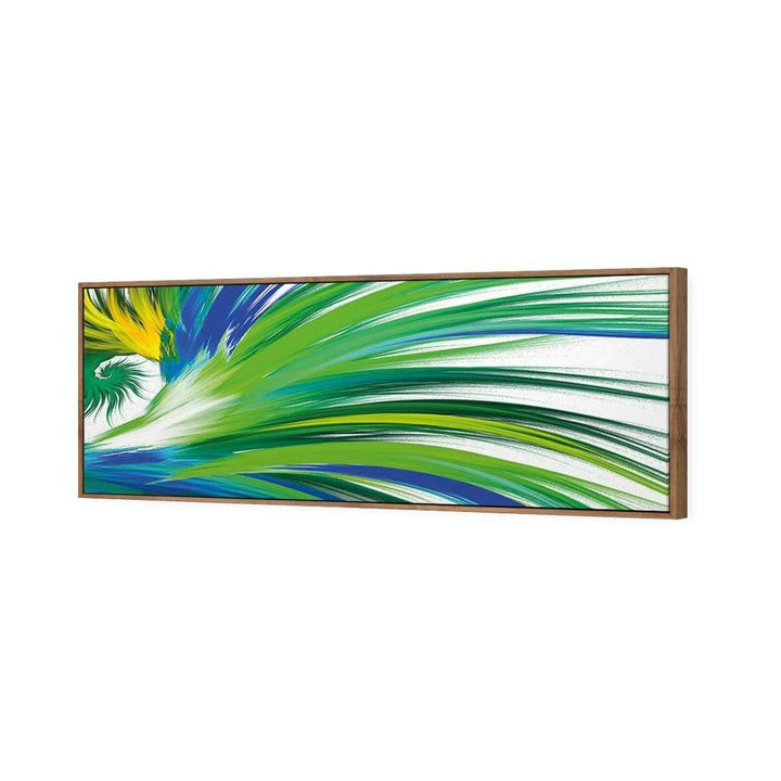 Tail Feathers, Blue (long) Wall Art