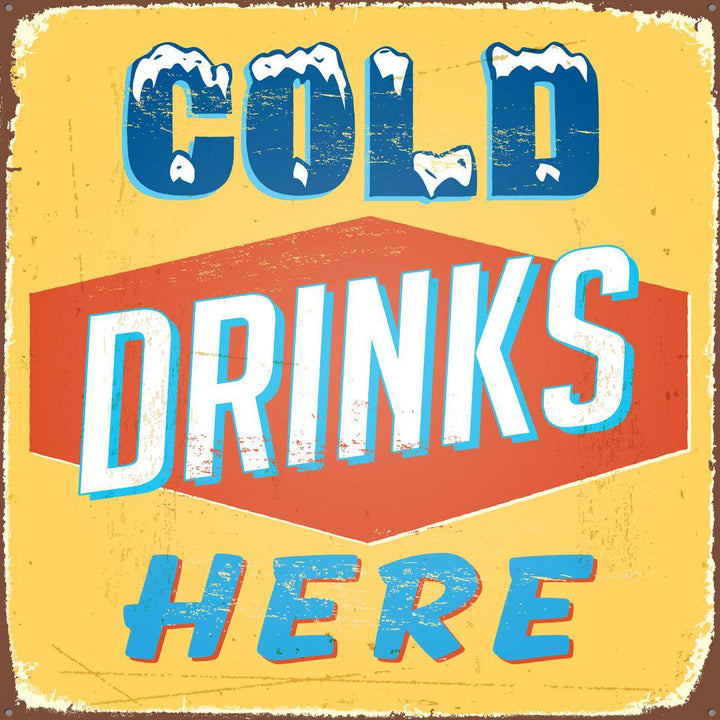 Cold Drinks Here Wall Art