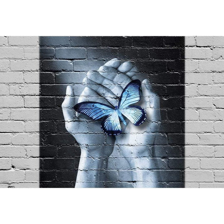 Butterfly Love Grafitti Wall Art