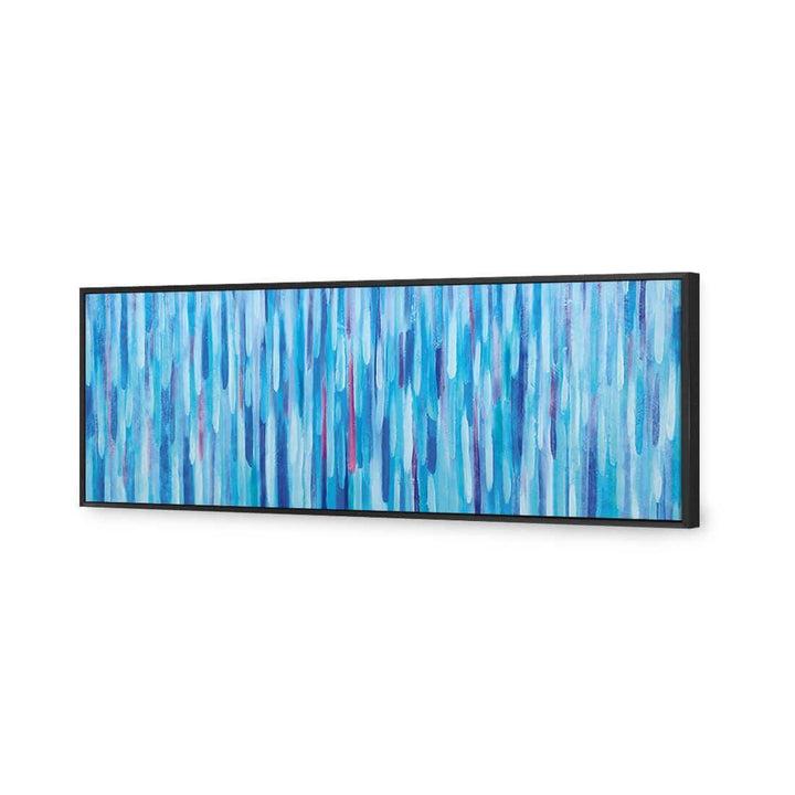 Painted Rain, Blue (Long) Wall Art