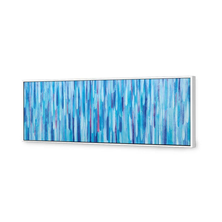 Painted Rain, Blue (Long) Wall Art