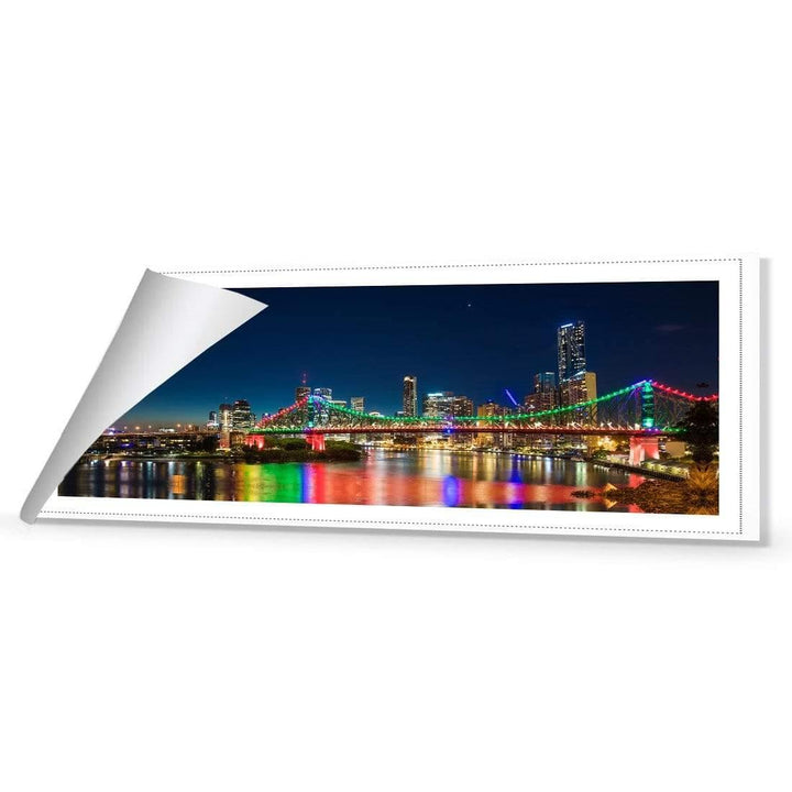 Story Bridge Alight Brisbane (Long) Wall Art