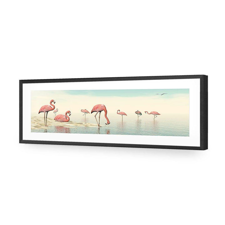 Flamingo Chill (Long) Wall Art