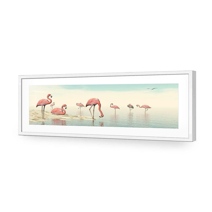 Flamingo Chill (Long) Wall Art