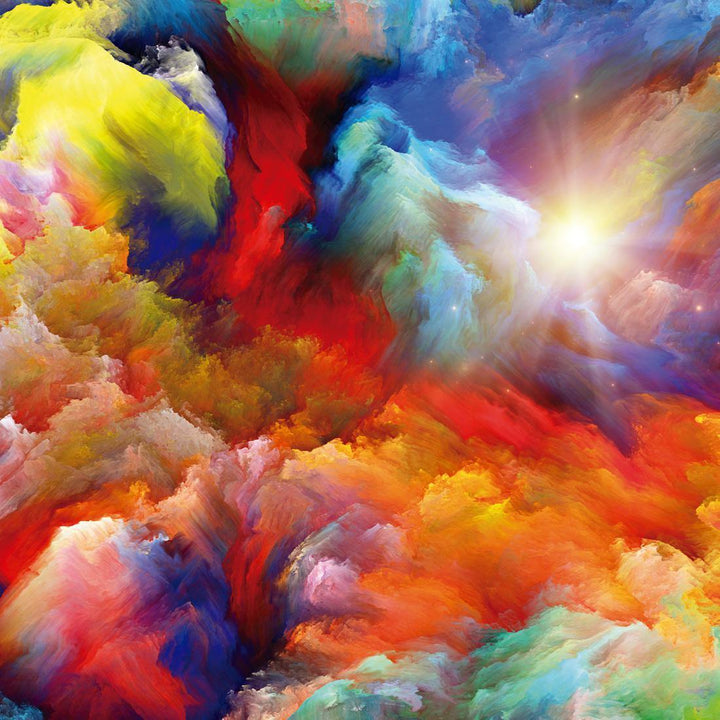 Clouds of Colour (square) Wall Art