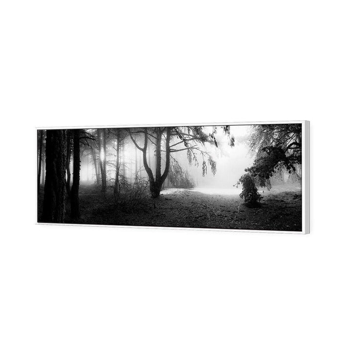 Winter Forest Pond, Black and White (Long) Wall Art