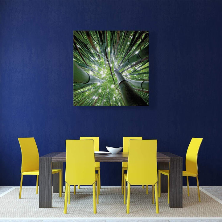 Bamboo From Above (Square) Wall Art