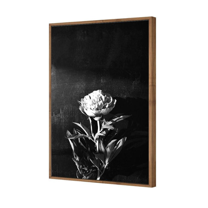 Peony Chalked, Black and White (Portrait) Wall Art