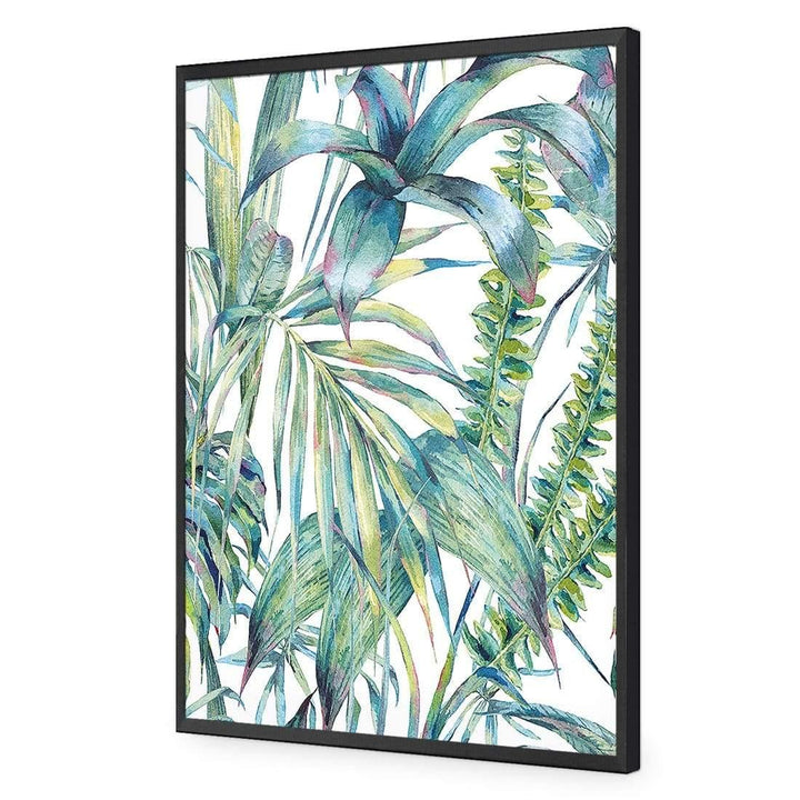 Tropical Collective On White (Portrait) Wall Art