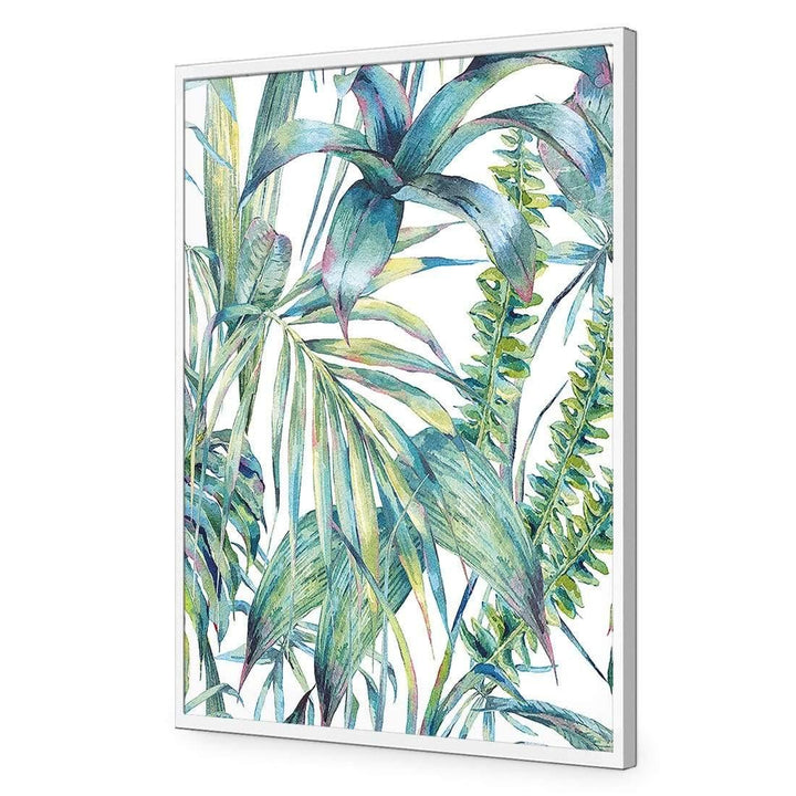 Tropical Collective On White (Portrait) Wall Art
