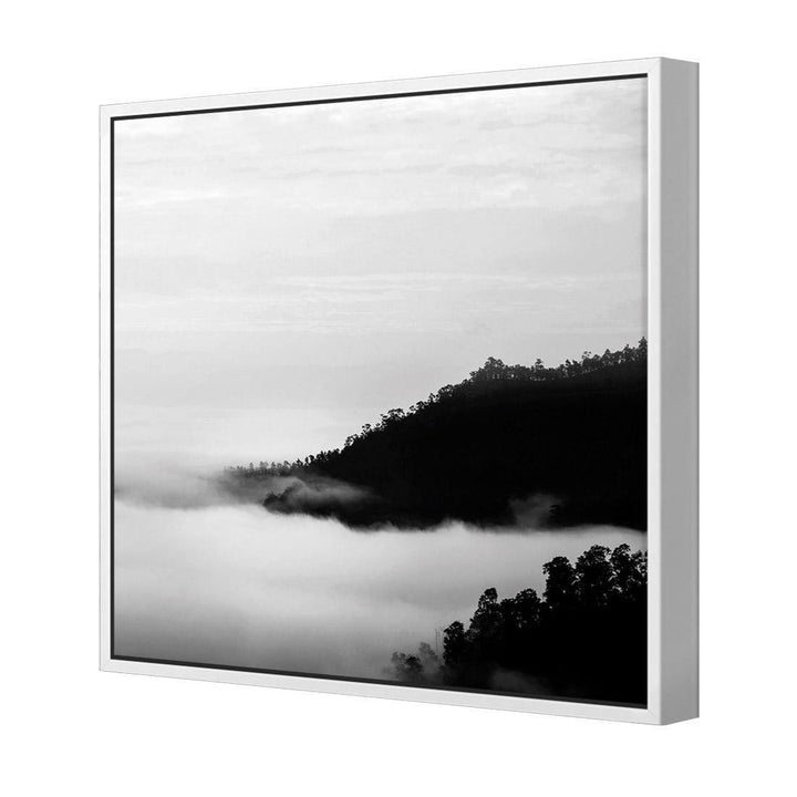 Monochrome Mist, Black and White (Square) Wall Art
