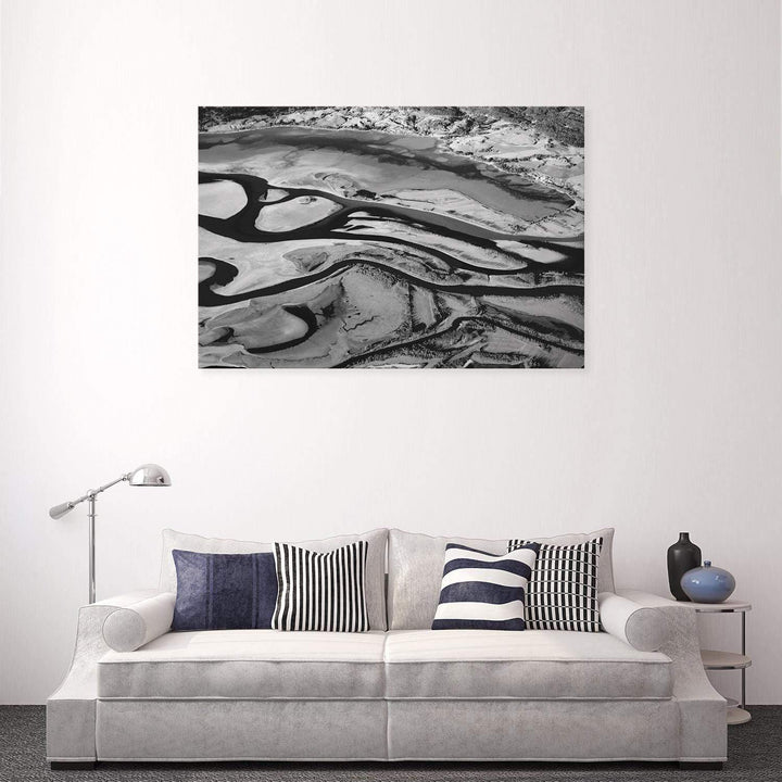 Delta Twists, Black and White Wall Art
