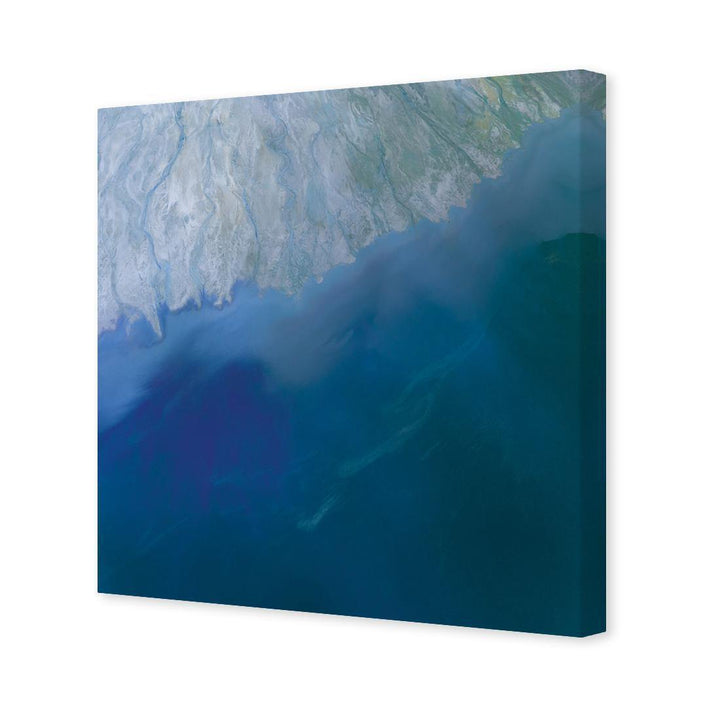 Environmentally Challenging, Blue (Square) Wall Art