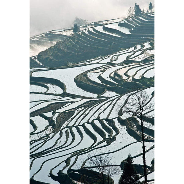 Yunnan Hillside Cloudy Wall Art