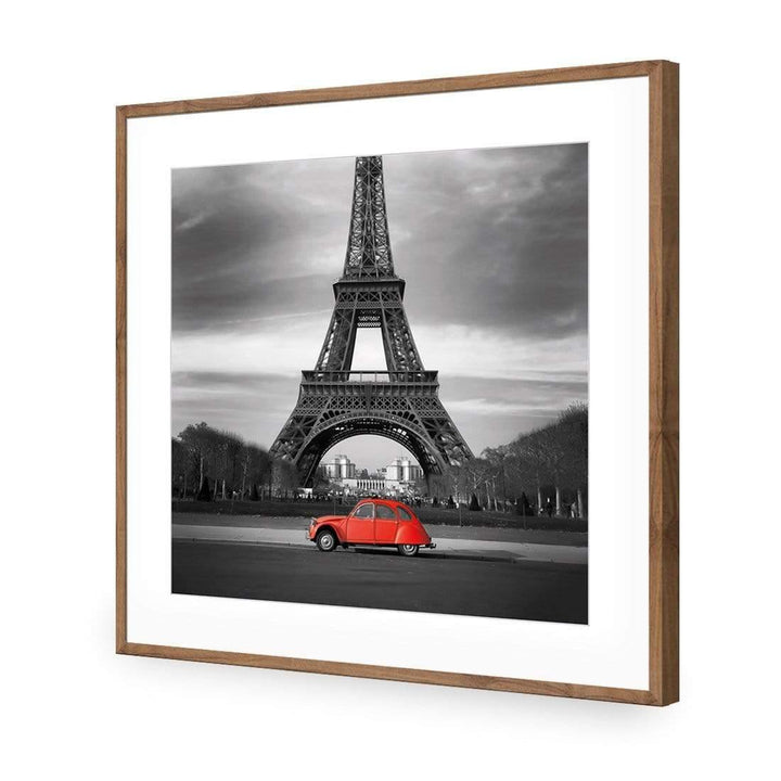 Citroen under Eiffel (Square) Wall Art