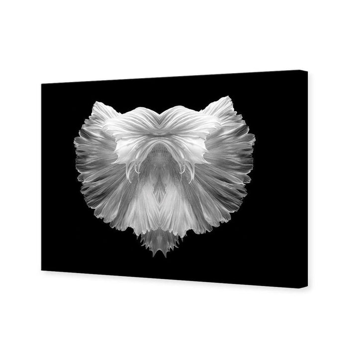Fan Tails, Black and White (Landscape) Wall Art