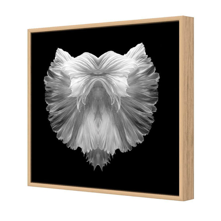 Fan Tails, Black and White (Square) Wall Art